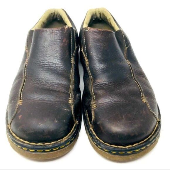 Dr Martens vintage brown leather slide on loafers 11 M main image 4